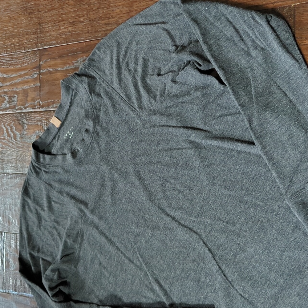 LLUNYA I Gray Grey Relaxed Good in Bed Crew Neck Long Sleeve Lounge Shirt, M - Picture 1 of 16